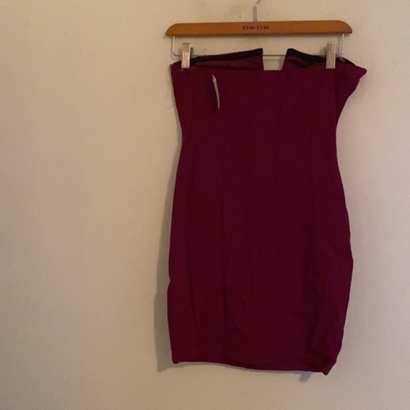 CHARLOTTE RUSSE RED/PURPLE DRESS SIZE MEDIUM - Picture 2 of 3